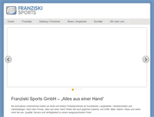 Tablet Screenshot of franziski-sports.com